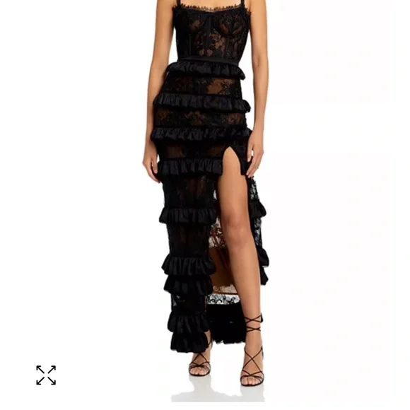 V. Chapman | Dresses | V Chapman Black Asymmetrical Ruffled Gown | Poshmark V. Chapman | Dresses | V Chapman Black Asymmetrical Ruffled Gown | Poshmark